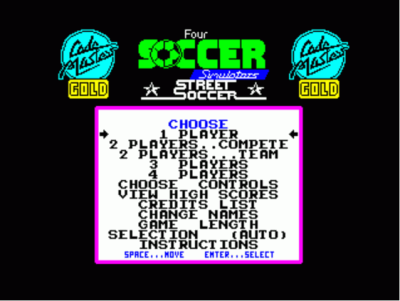 4 Soccer Simulators (1989)(Codemasters Gold)[b][48-128K] (USA) Game Cover